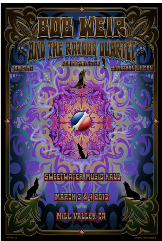 Ratdog, Bob Weir, Phil Lesh, and Furthur posters — Woodstock
